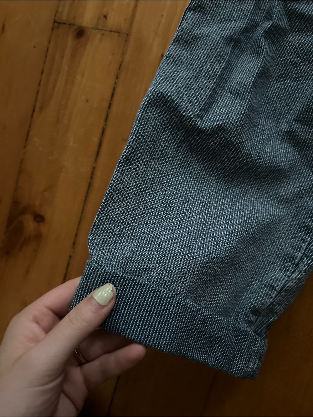 Dr. Collectors Teddy Forever Striped Pants Denim Blue - Picture 2 of 9